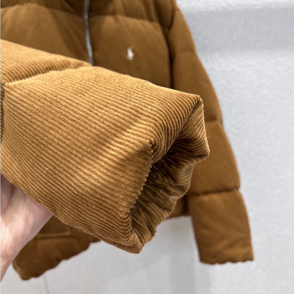 Polo by Ralph Lauren Chestnut Brown Corduroy Puffer Jacket - Picture 8 of 8